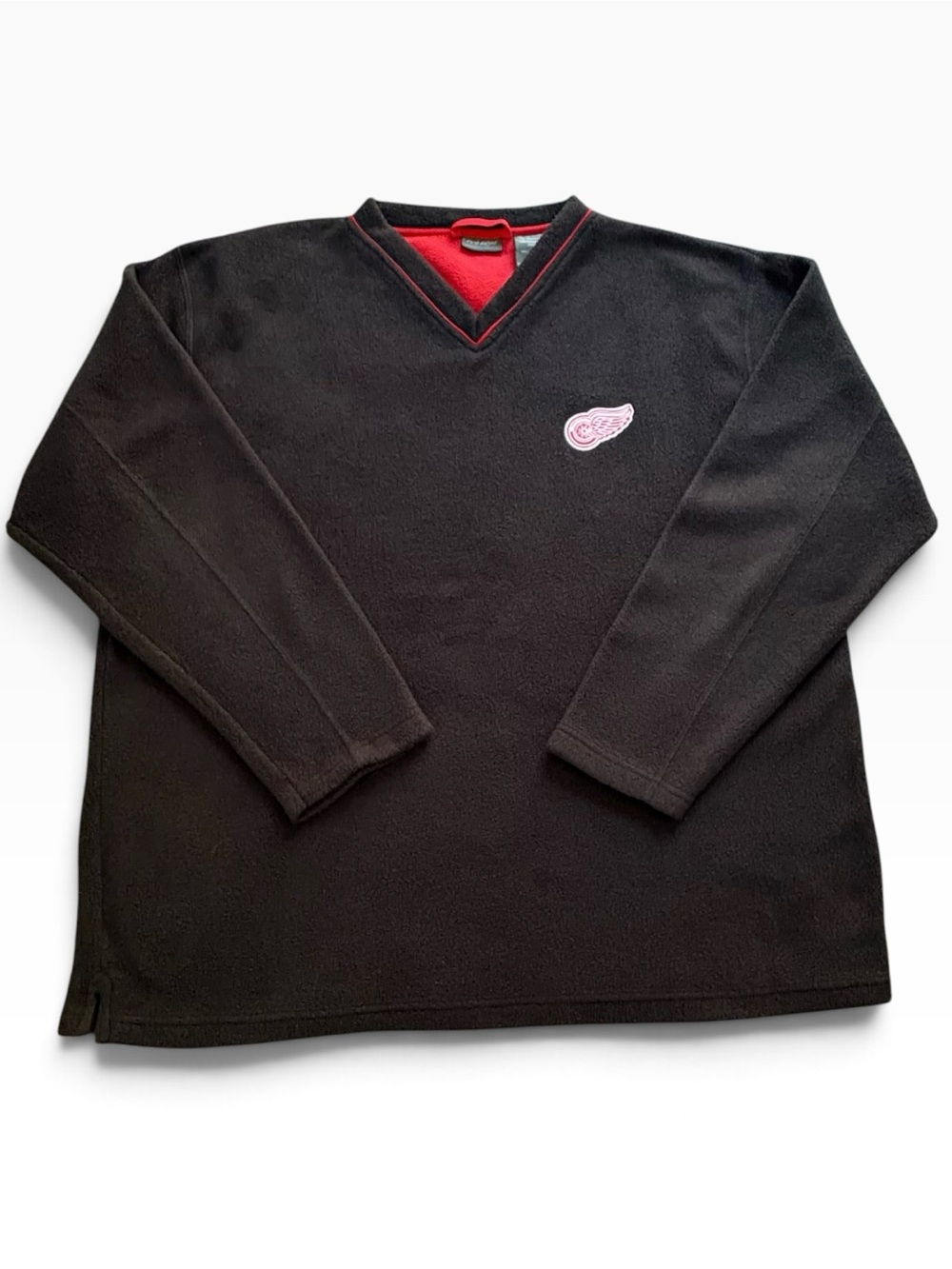 Vintage Detroit Red Wings Black Fleece Pullover Sweater